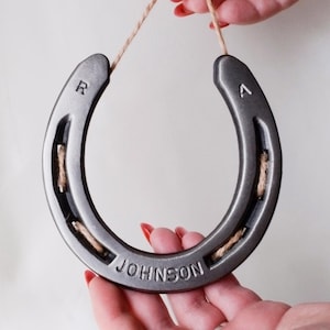 Personalized Horseshoe,Family Gift,Anniversary Gift,Iron Horseshoe,Wedding gift,Apartment Gift,Lucky Horseshoe,Home Gift,Engraved Horseshoe