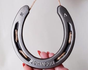 本物の馬蹄鉄：刻印入り幸運のお守りギフト - Etsy 日本