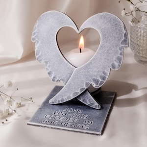 Personalized Memorial Candle Holder,Gift for Bereavement,Sympathy Gift,In Loving Memory,Remembrance Gift,Loss of mother,Loss of father,Grief