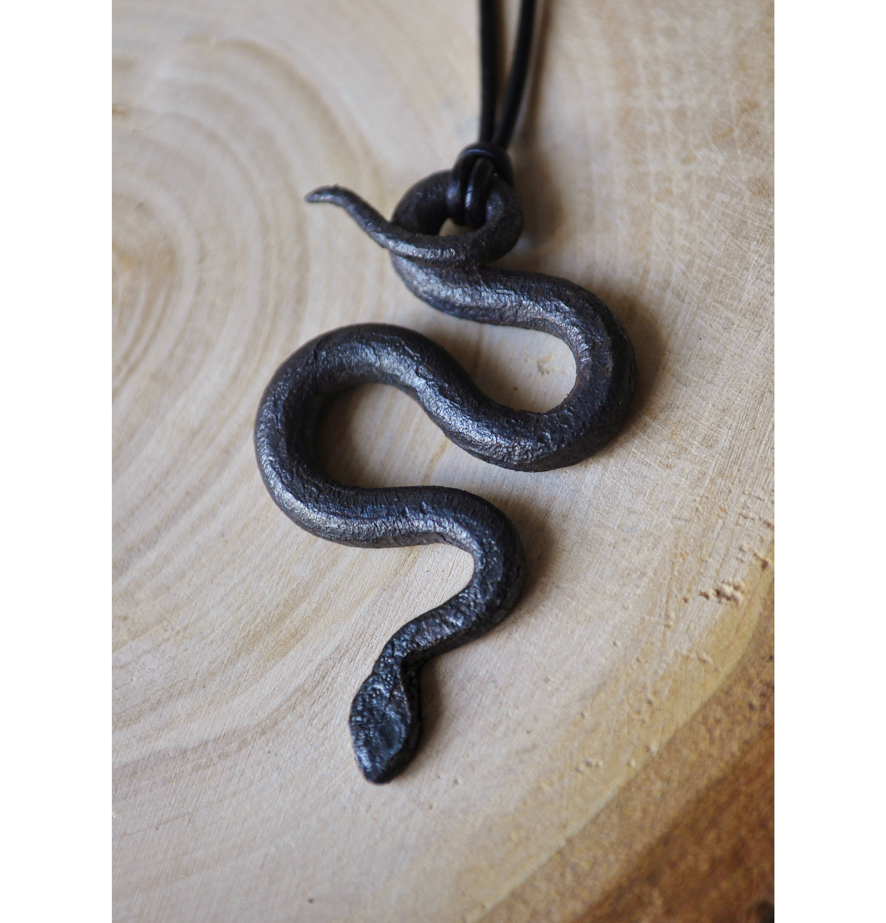 Pendentif Serpent En Acier Inoxydable Grand Modèle - Neuf Avec étiquettes