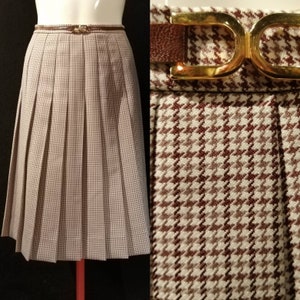 Mid length pleated skirts etsy online