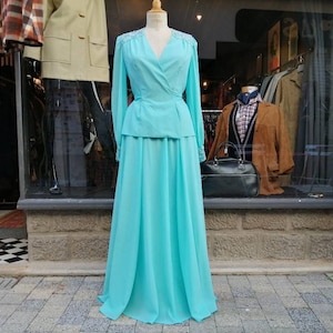 Deadstock! Long skirt set and ceremonial blouse from the 70s size 36/8/XS