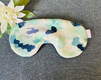 Camouflage Sleep Mask: Adjustable Cotton & Silk Eye Pillow