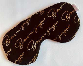 Brown Sugar Sleep Mask: Oversized, Padded, Adjustable Eye Mask