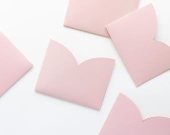 Custom Designed Wedding Pockets or Sleeves (Set of 10)