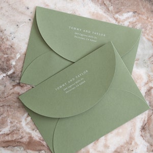 Classic Printed Arch Invitation Envelopes | Full Addressing with Return Address | *Please Read Description* | Set of 45