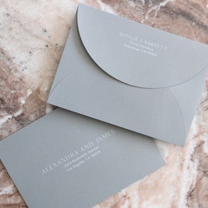 Natalie Printed Arch Invitation Envelopes | Full Addressing with Return Address | *Please Read Description* | Set of 45