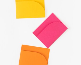 Curved Arch Landscape Style Wedding Pockets for A2 Envelopes (Set of 10)