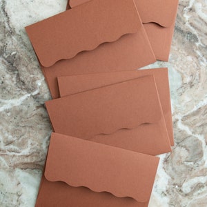 Blank Wave Wedding Envelopes | Custom Order |  Blank A7.5 - 4 bar Sizes | *Please Read Description* | Increments of 45