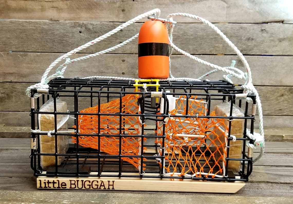 Little Buggah Maine Made Mini Replica Black Lobster Trap Wire Etsy