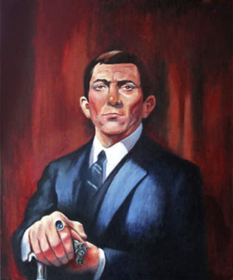 Barnabas Collins 1967 Old House Portrait on CANVAS From DARK SHADOWS Etsy