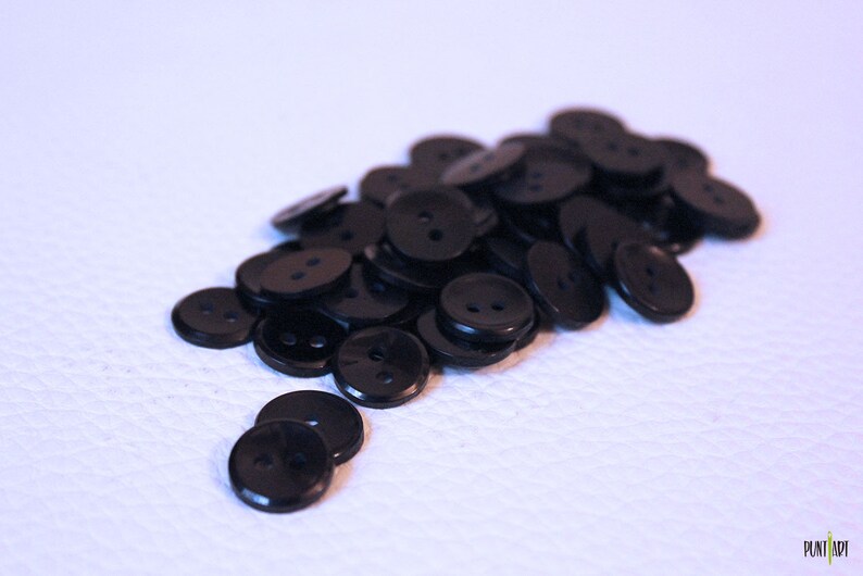 14mm 50 black buttons Offer
