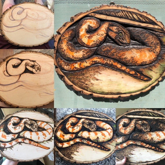 Snake Wall Art, Door Snake, Snake Art, Wood Carving, Carved Wood