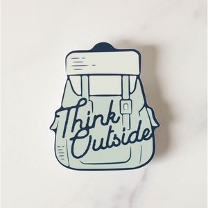 Think Outside Vinyl Sticker image 1