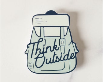 Think Outside Vinyl Sticker