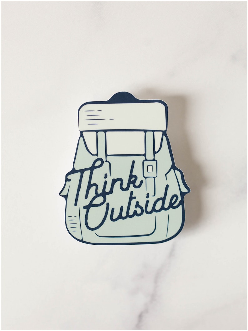 Think Outside Vinyl Sticker image 1