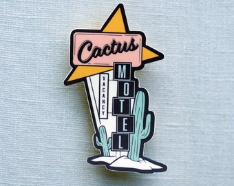 Cactus Motel Vinyl Sticker