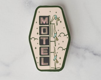 Mesa Diving Lady Motel Vinyl Sticker