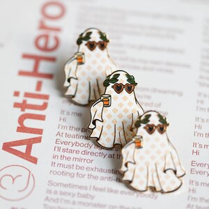 Vintage Ghost Enamel Pin image 2