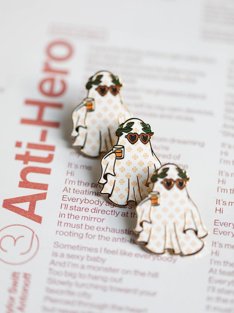 Vintage Ghost Enamel Pin image 2