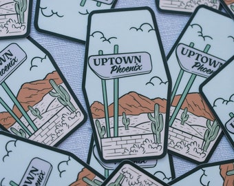 Uptown Phoenix Arizona Vinyl Sticker