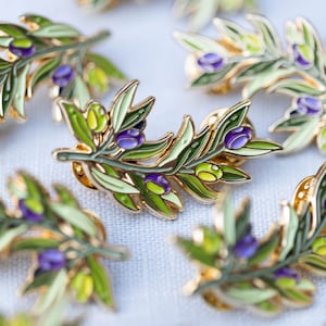 Olive Branch Enamel Pin