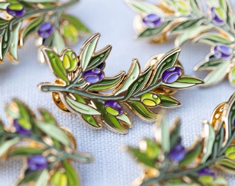 Olive Branch Enamel Pin