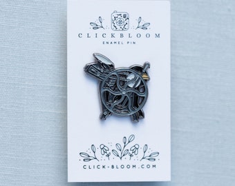 Letterpress Enamel Pin