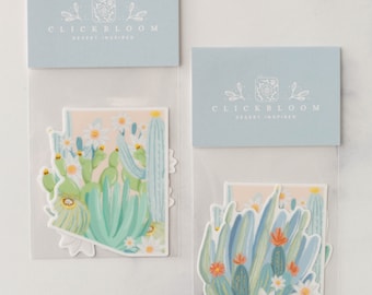 Prickly Pastels Arizona Vinyl Sticker Pack