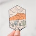 Red Mountain Hiking Vinyl Sticker - Etsy