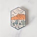 Red Mountain Hiking Vinyl Sticker - Etsy