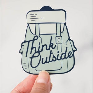 Think Outside Vinyl Sticker image 3