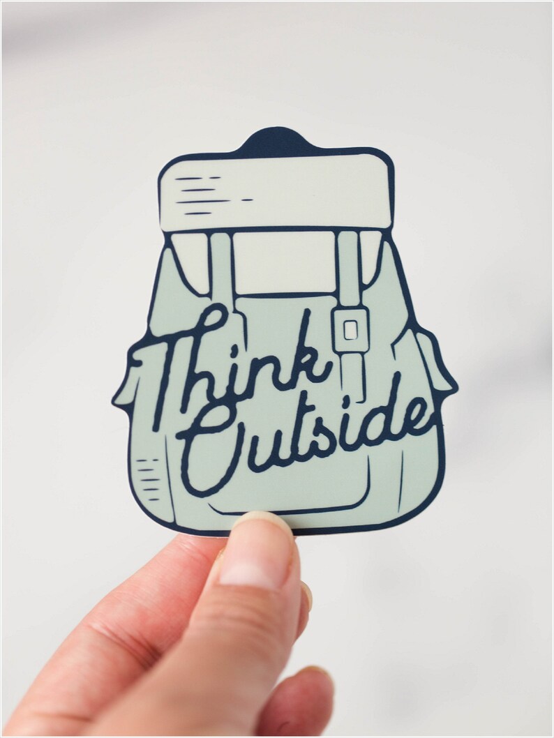 Think Outside Vinyl Sticker image 3