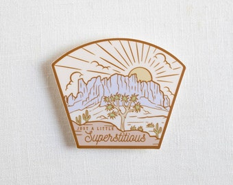 Superstitious Vinyl Sticker