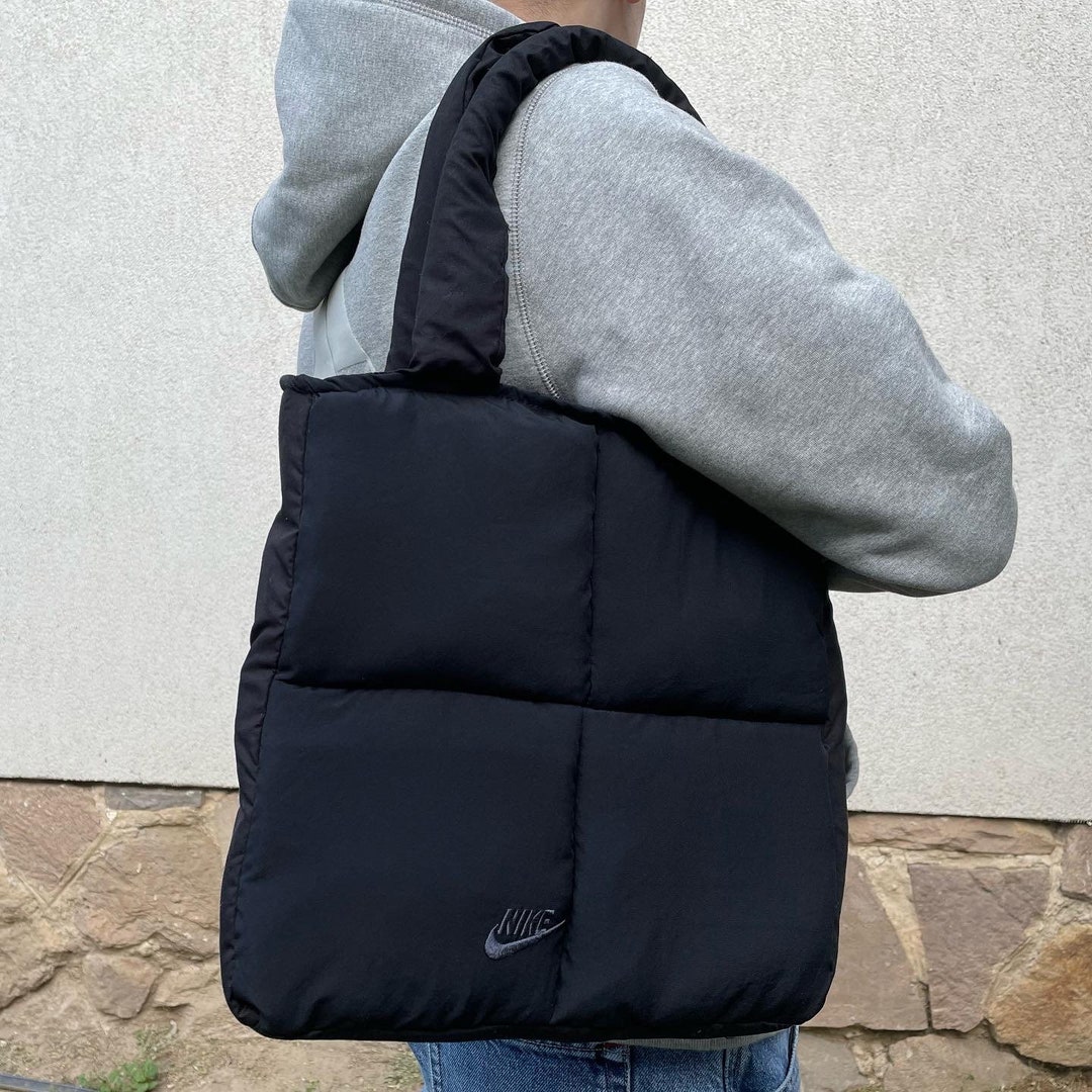 Vintage Nike Tote Bag, Upcycled Tote Bag, Reworked Nike, Shoulder Bag