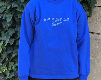 Nike Crewneck Blue | Etsy Ireland