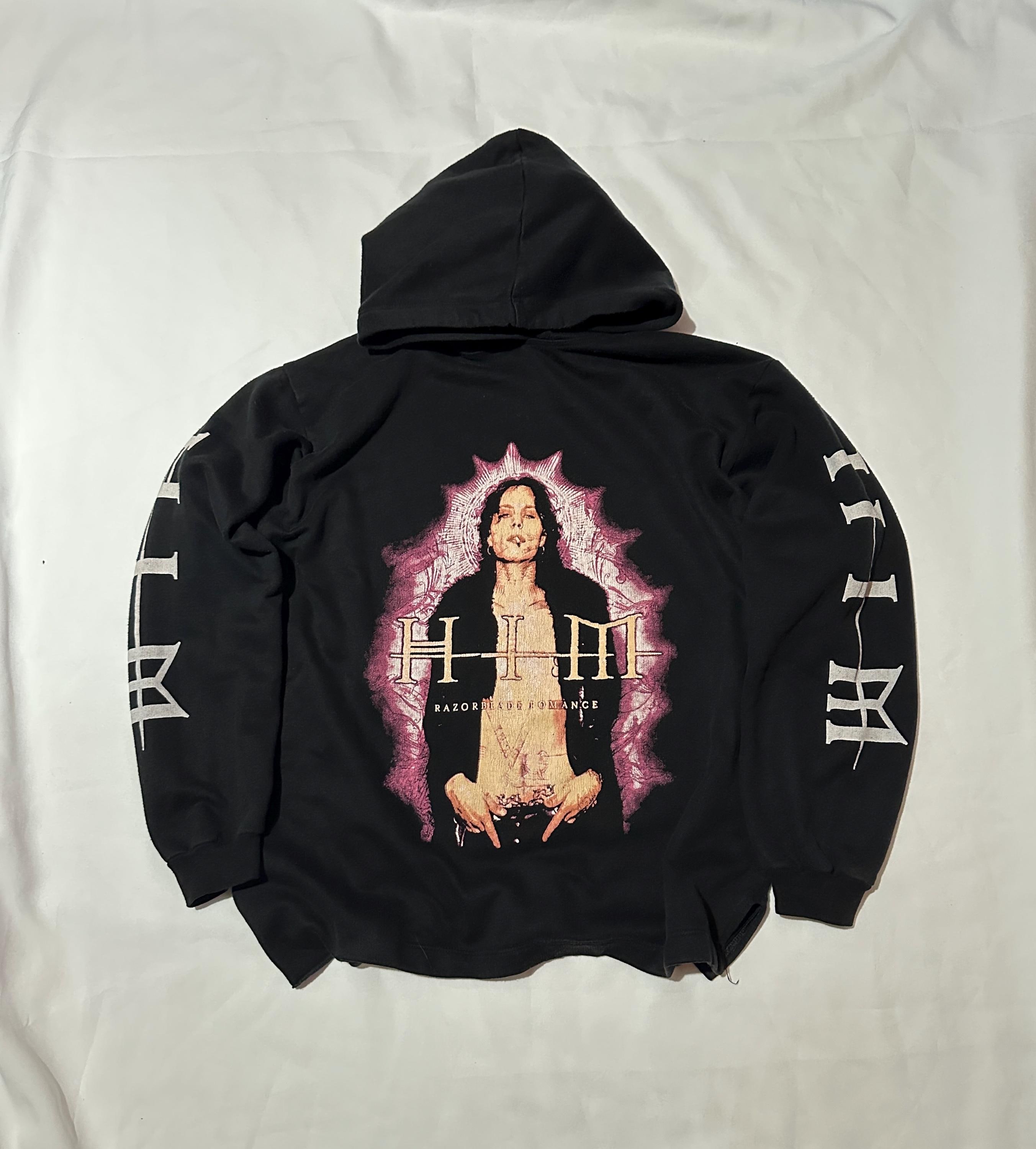 Vintage HIM Razorblade Romance Hoodie, Vintage Rock Band Hoodie