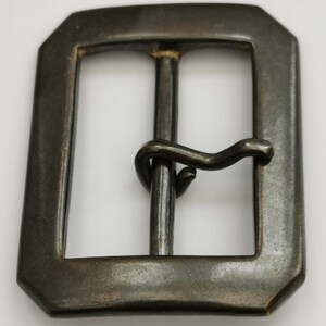 Japanese Buckle - Aged Brass Single Prong (45mm)