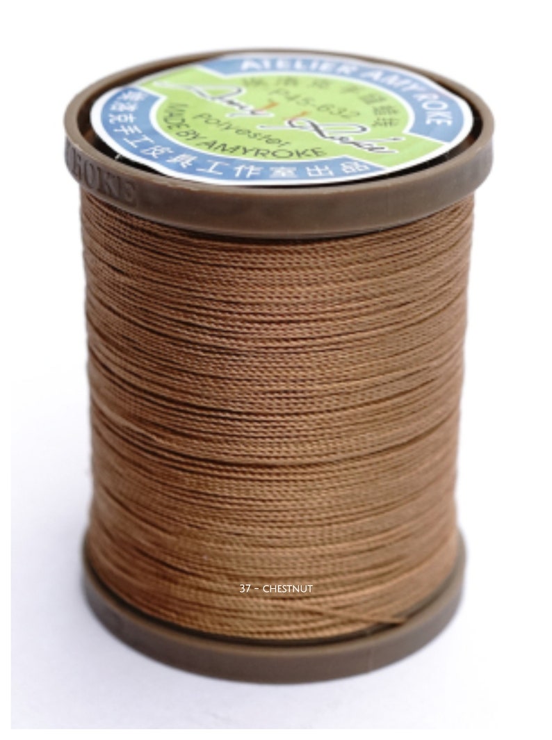 Amy Roke 0.55mm Premium Waxed Polyester Thread Différentes couleurs image 6