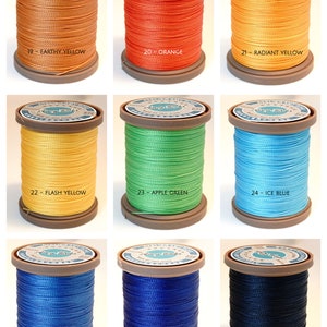 Amy Roke 0.55mm Premium Waxed Polyester Thread Différentes couleurs image 4