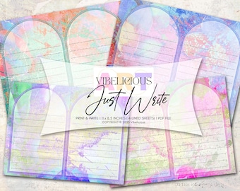 WRITE EXPRESSIONS PRINTABLE Lined Journal Sheet Writing Journal Paper Digital Paper Abstract Journal Pages Junk Journal Instant Download