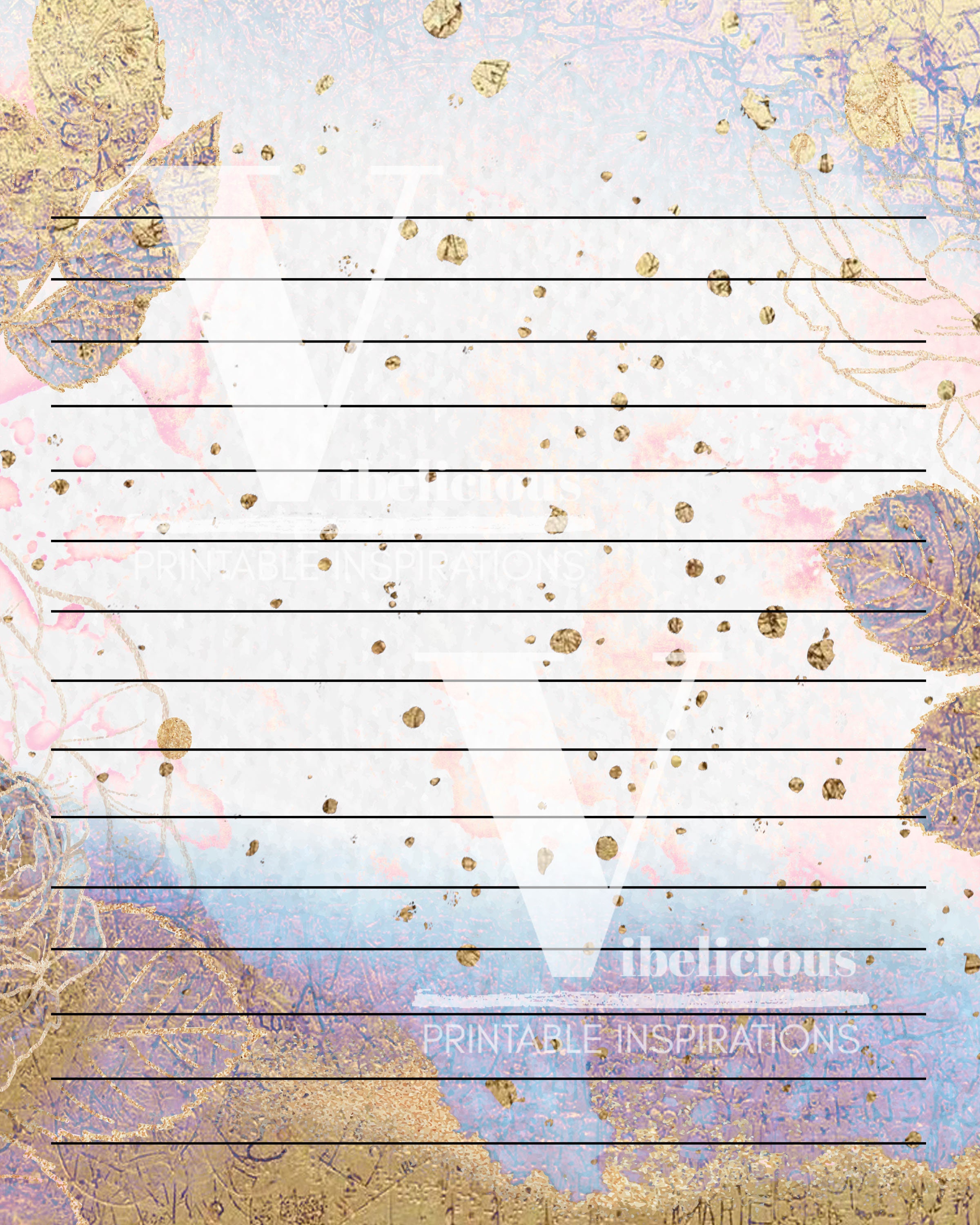 JUST WRITE PRINTABLE Lined Journal Kit Writing Paper Lined Journal ...