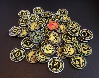 Chaos Tokens - Arkham Horror LCG Full Core Pack Call of Cthulhu Card game Boardgame Upgrade