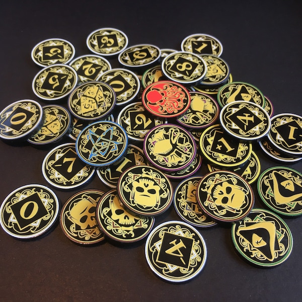 Chaos Tokens - Arkham Horror LCG Full Core Pack Call of Cthulhu Card game Boardgame Upgrade