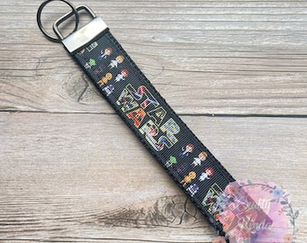 Handmade Cute Star Wars Wristlet Key Fob Keychain
