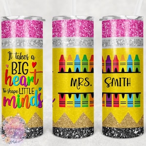 Personalized Teacher Tumbler or Sports Bottle  20oz Hot and cold Tumbler