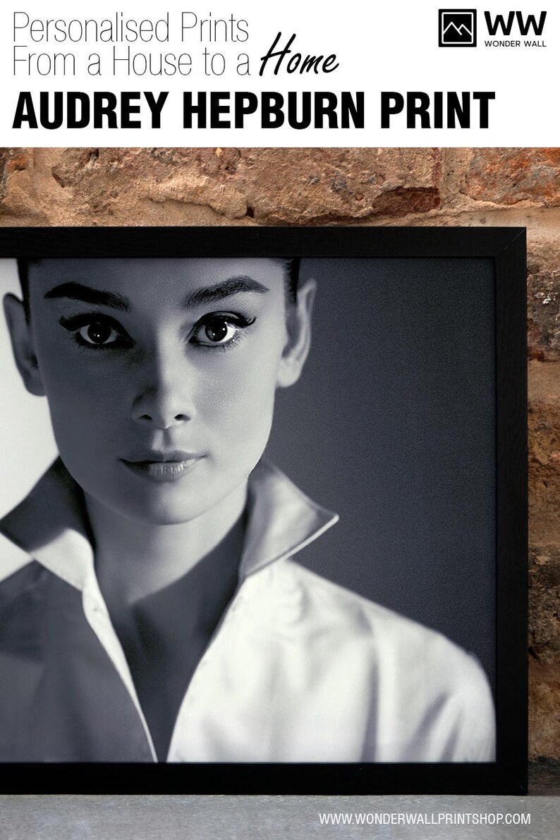 AUDREY HEPBURN Print Audrey HEPBURN Poster Black and White Etsy UK