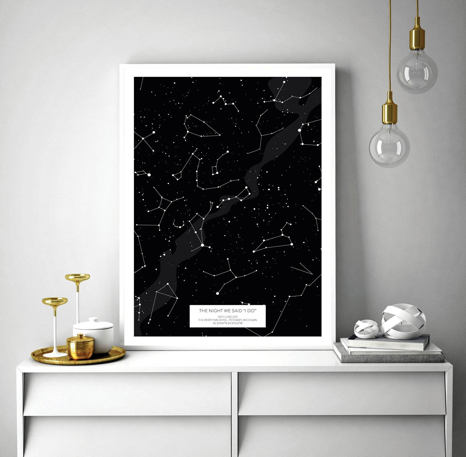 Custom Celestial Star Map Custom Sky Chart WHERE WE MET - Etsy UK