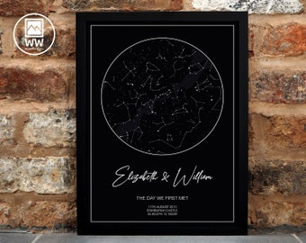 Star Map Gift, Custom Father's Day Gift, Engagement Gift, Valentine's Gift, Birthday Gift, Anniversary Gift, Wedding Present, Mother's Day