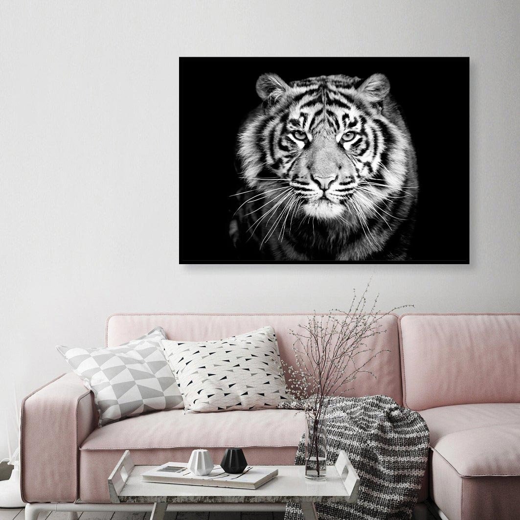 TIGER Print Tiger Poster Black and White Photograph Animal | Etsy